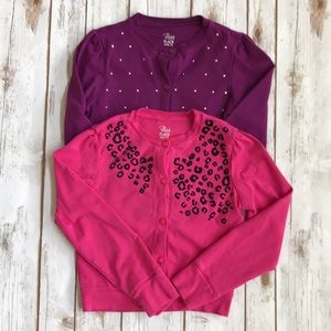Girls cardigans (lot of 2) EUC Size M 7/8